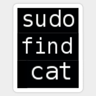 Sudo find cat Sticker